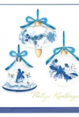 Quilling Card Quilled Delft Blue Ornaments (Dutch) Greeting Card