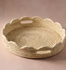 Ten Thousand Villages Seba Scalloped Palm Leaf Tray