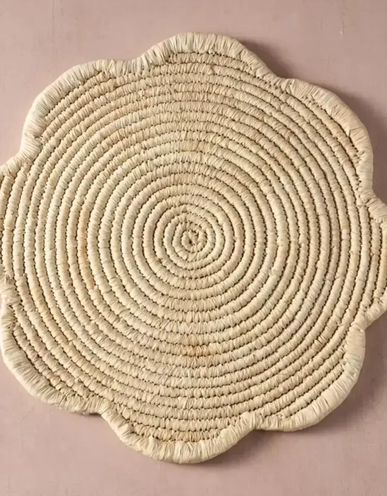 Ten Thousand Villages Seba Scalloped Palm Leaf Charger