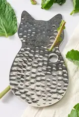 Ten Thousand Villages Svaad Stainless Steel Herb Stripper - Cat