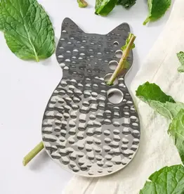 Ten Thousand Villages Svaad Stainless Steel Herb Stripper - Cat