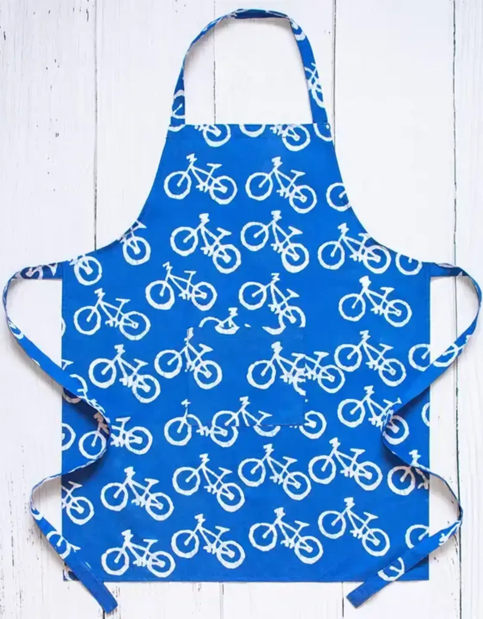 Global Mamas Apron Adult Blue Bikes