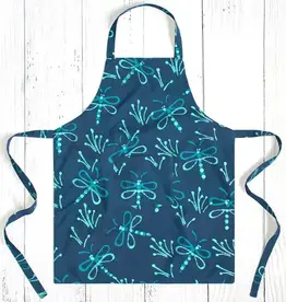 Global Mamas Apron Adult Dragonfly Navy