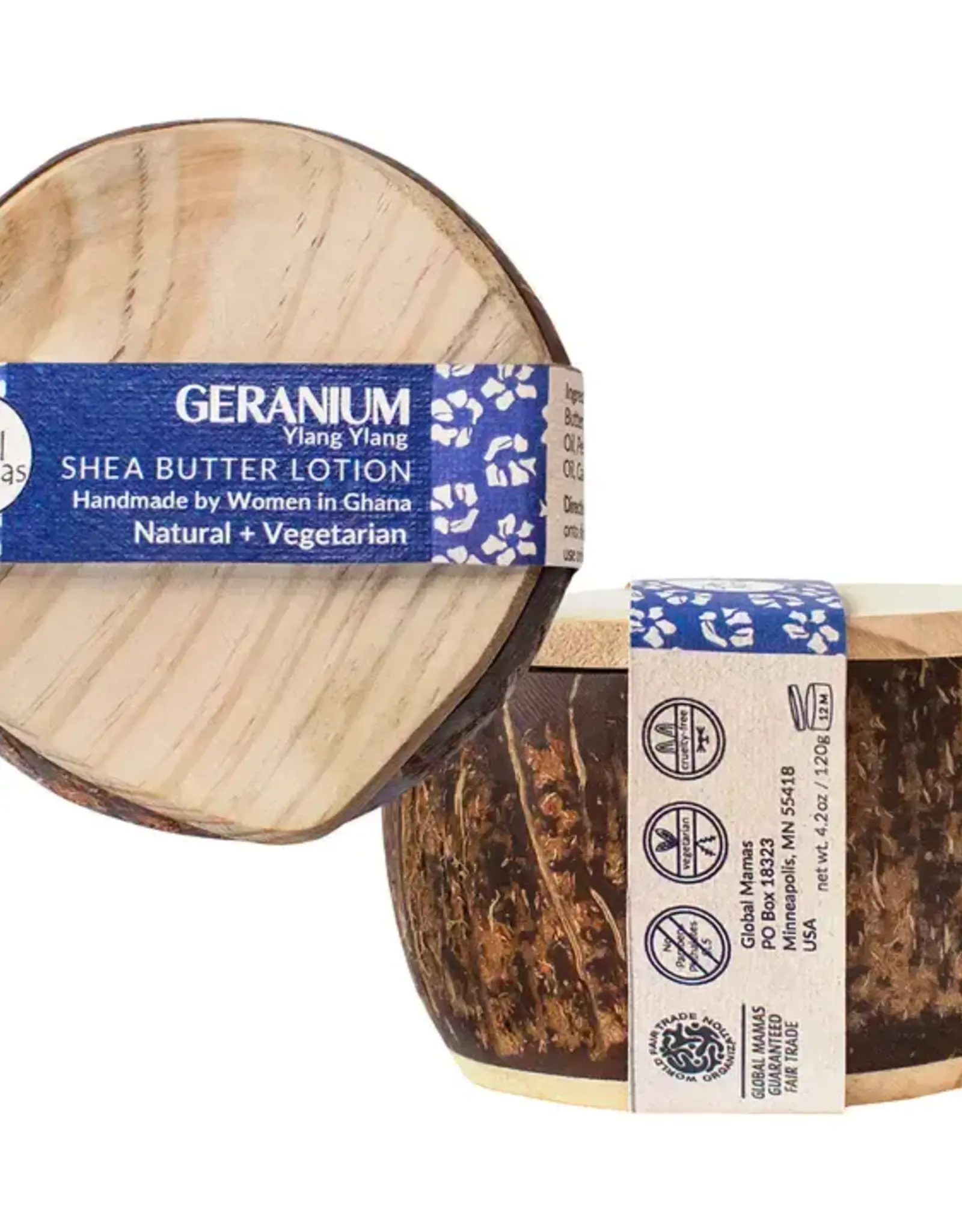 Global Mamas Shea Butter Lotion - Geranium Ylang Ylang