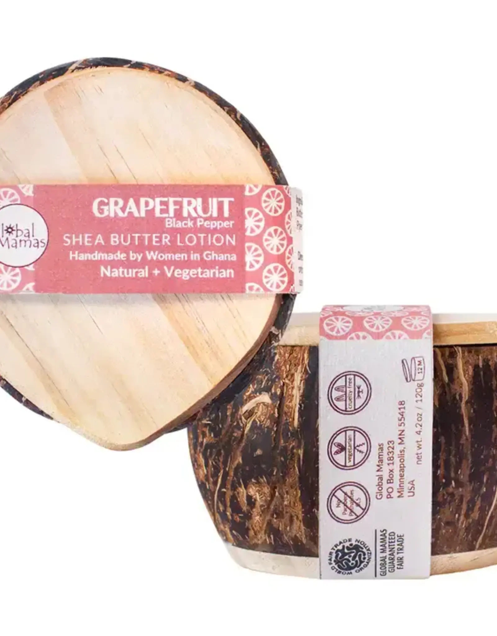 Global Mamas Shea Butter Lotion - Grapefruit Black Pepper