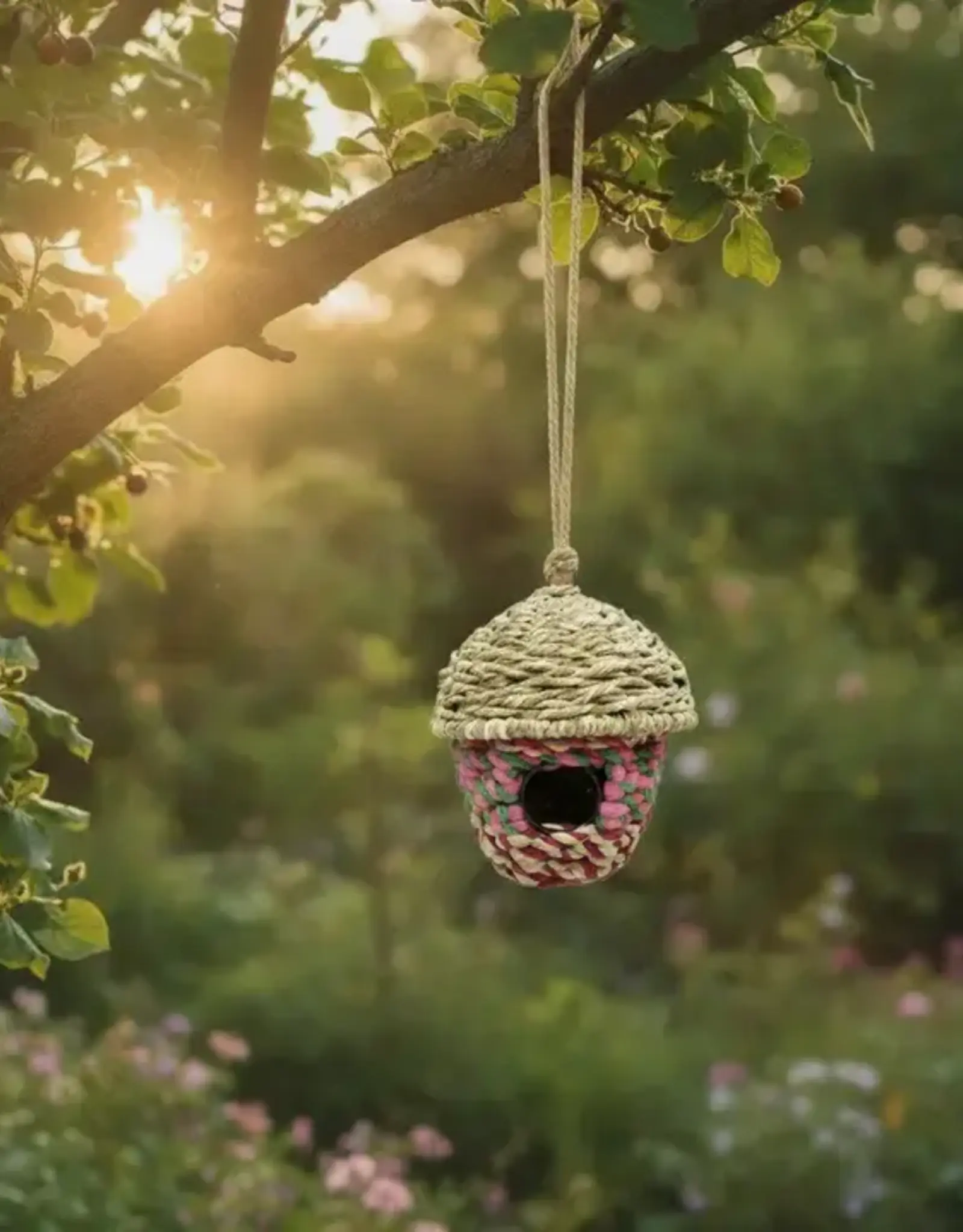 Mira Fair Trade Acorn Nest Box Birdhouse