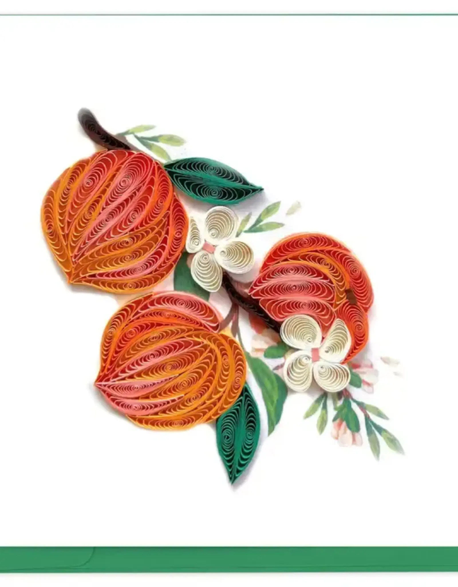 Quilling Card Quilled Peach Greeting Card