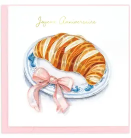 Quilling Card Quilled Birthday Croissant (French) Greeting Card