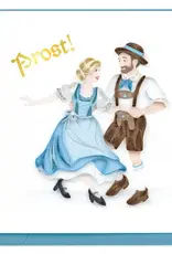 Quilling Card Quilled Bavarian Dance (German) Greeting Card