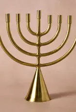 Ten Thousand Villages Jyoti Brass Horn Menorah
