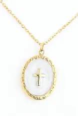 Starfish Project Shine Bright Cross Pendant in Ivory