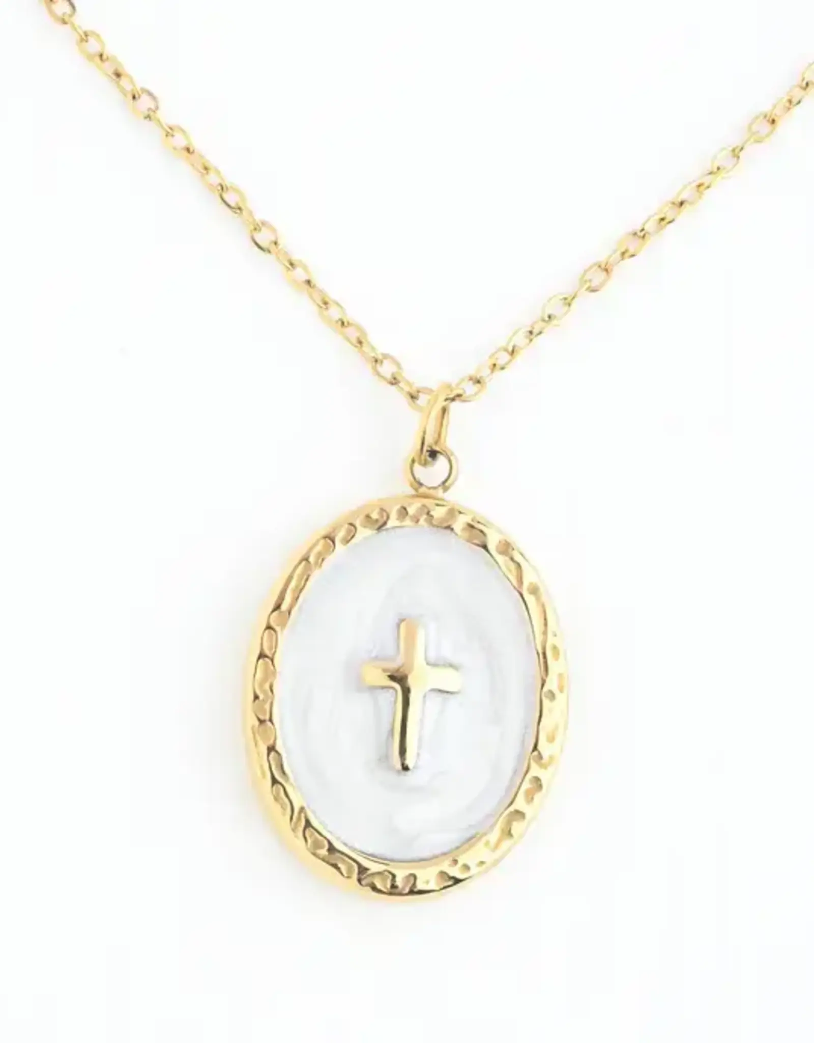 Starfish Project Shine Bright Cross Pendant in Ivory