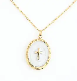 Starfish Project Shine Bright Cross Pendant in Ivory