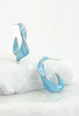 Starfish Project With a Twist Hoops in Sky Blue