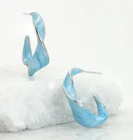 Starfish Project With a Twist Hoops in Sky Blue