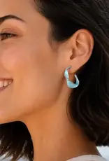 Starfish Project With a Twist Hoops in Sky Blue