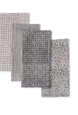 Sustainable Threads Black Forest Hand Block Cotton Napkins - Set of 4