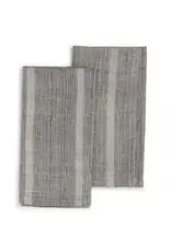 Sustainable Threads Horizon Slate Gray Handwoven Cotton Napkins - Set of 2