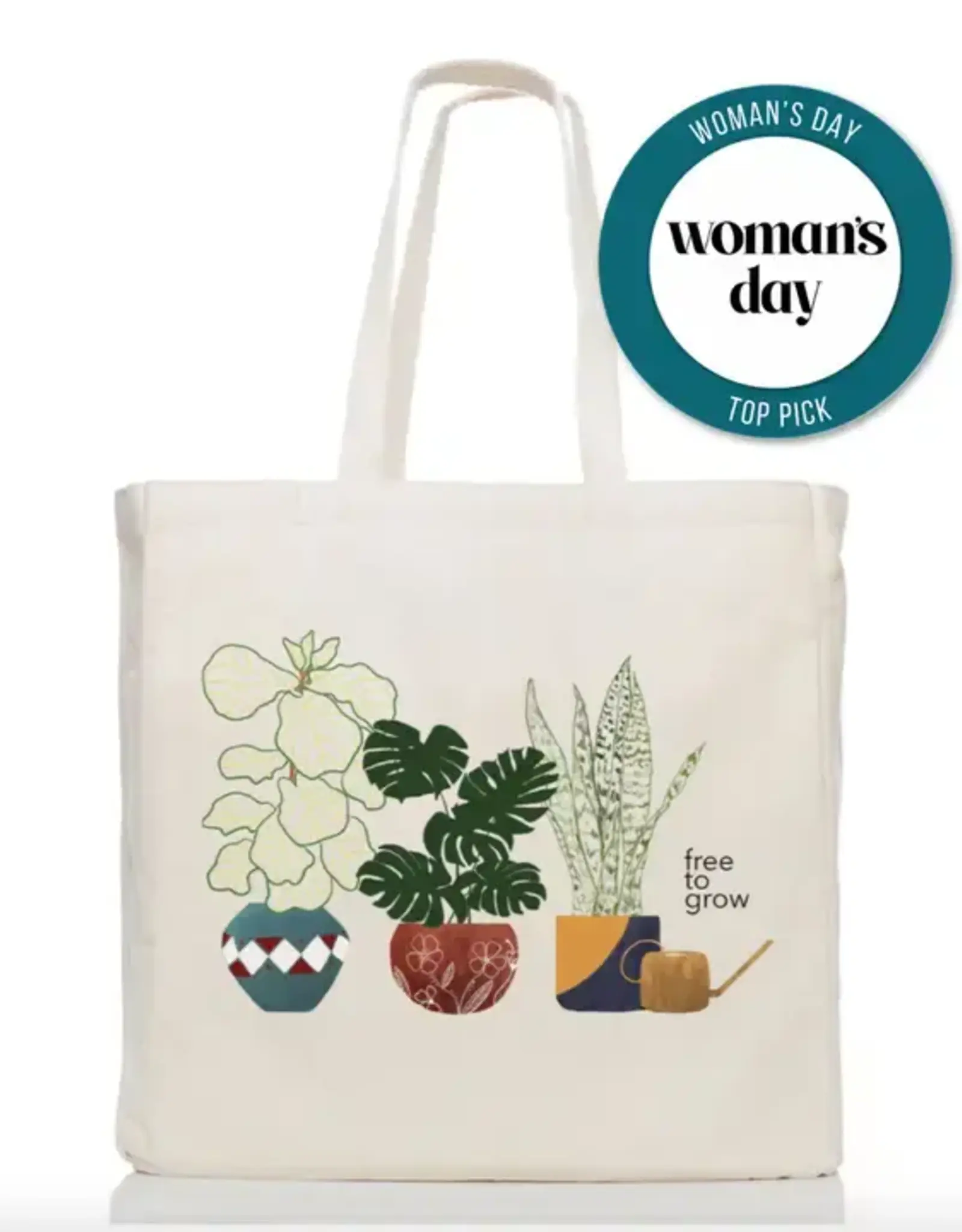 The Tote Project Free to Grow Houseplant Tote Bag - Beige