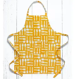 Global Mamas Apron Adult Silverware Gold