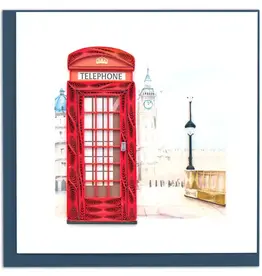 Quilling Card Quilled Telephone Booth Greeting Card