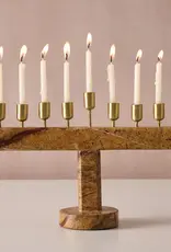 Ten Thousand Villages Roshanee Stone and Brass Menorah