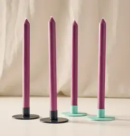 Ten Thousand Villages Anget Blackberry Palm Wax Taper Candles (Set of 4)