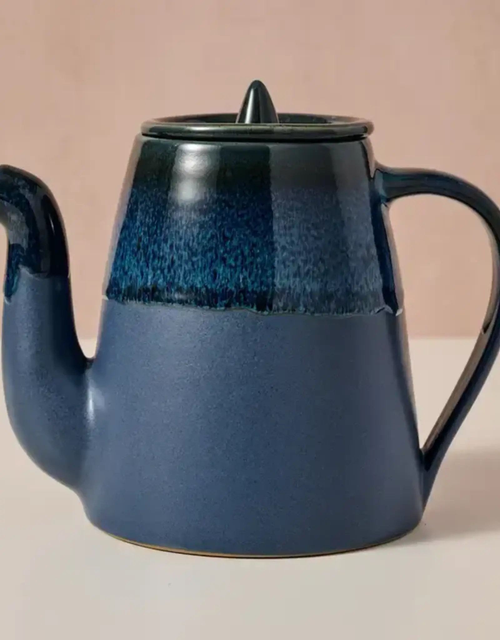 Ten Thousand Villages Jhapa Drip Glaze Teapot