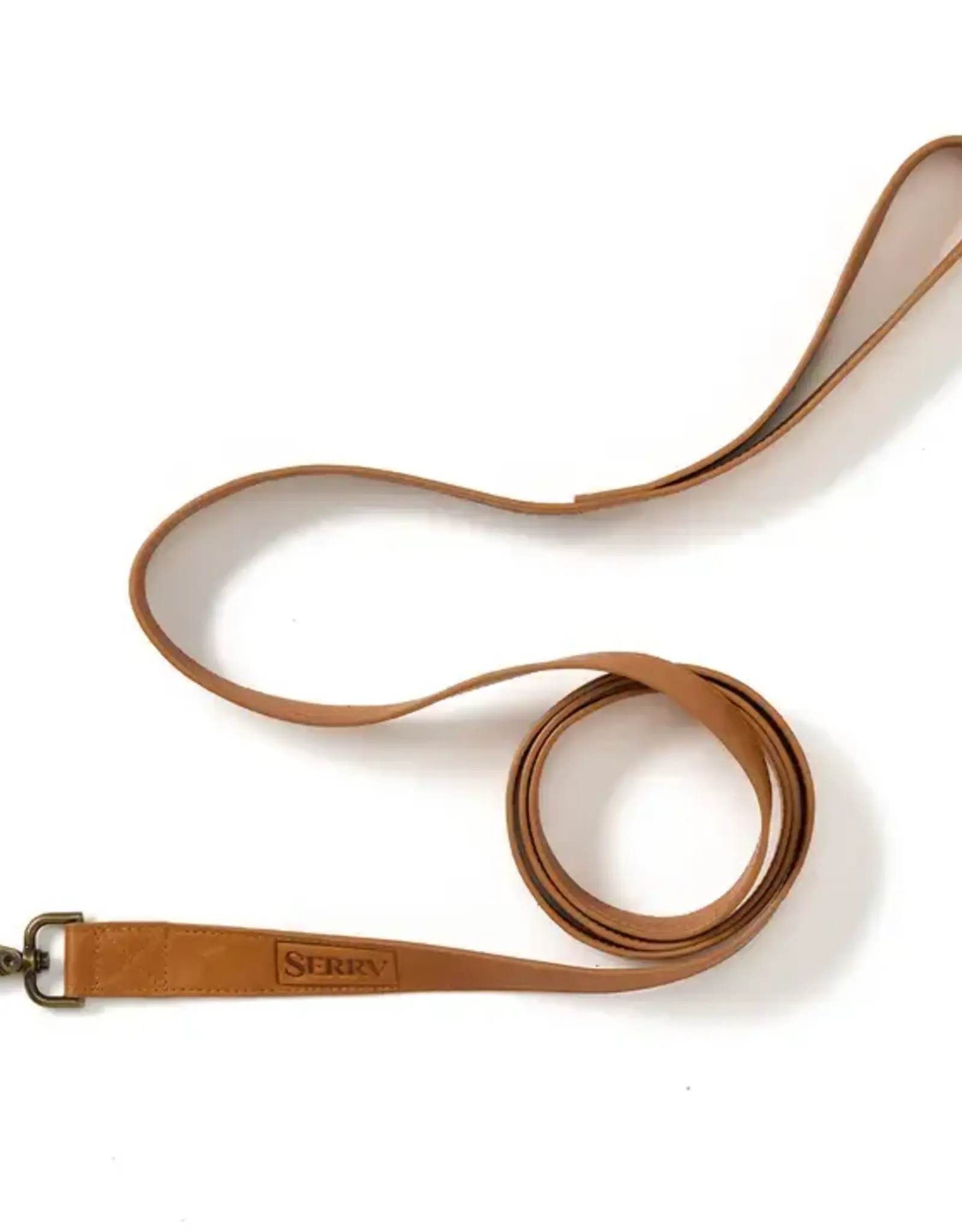 Serrv Camel Tan Leather Pet Leash