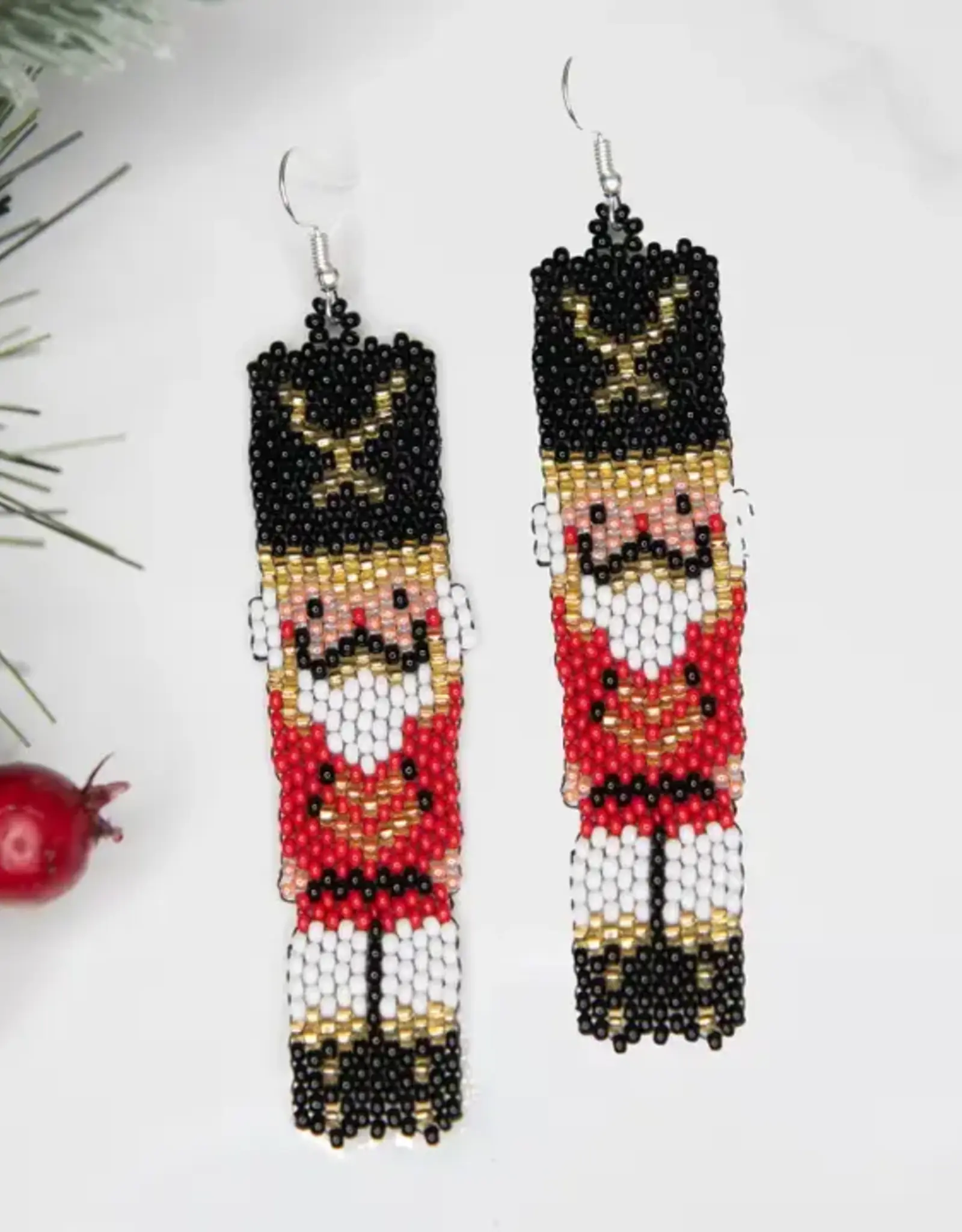 Lucia's Imports Nutcracker Earrings
