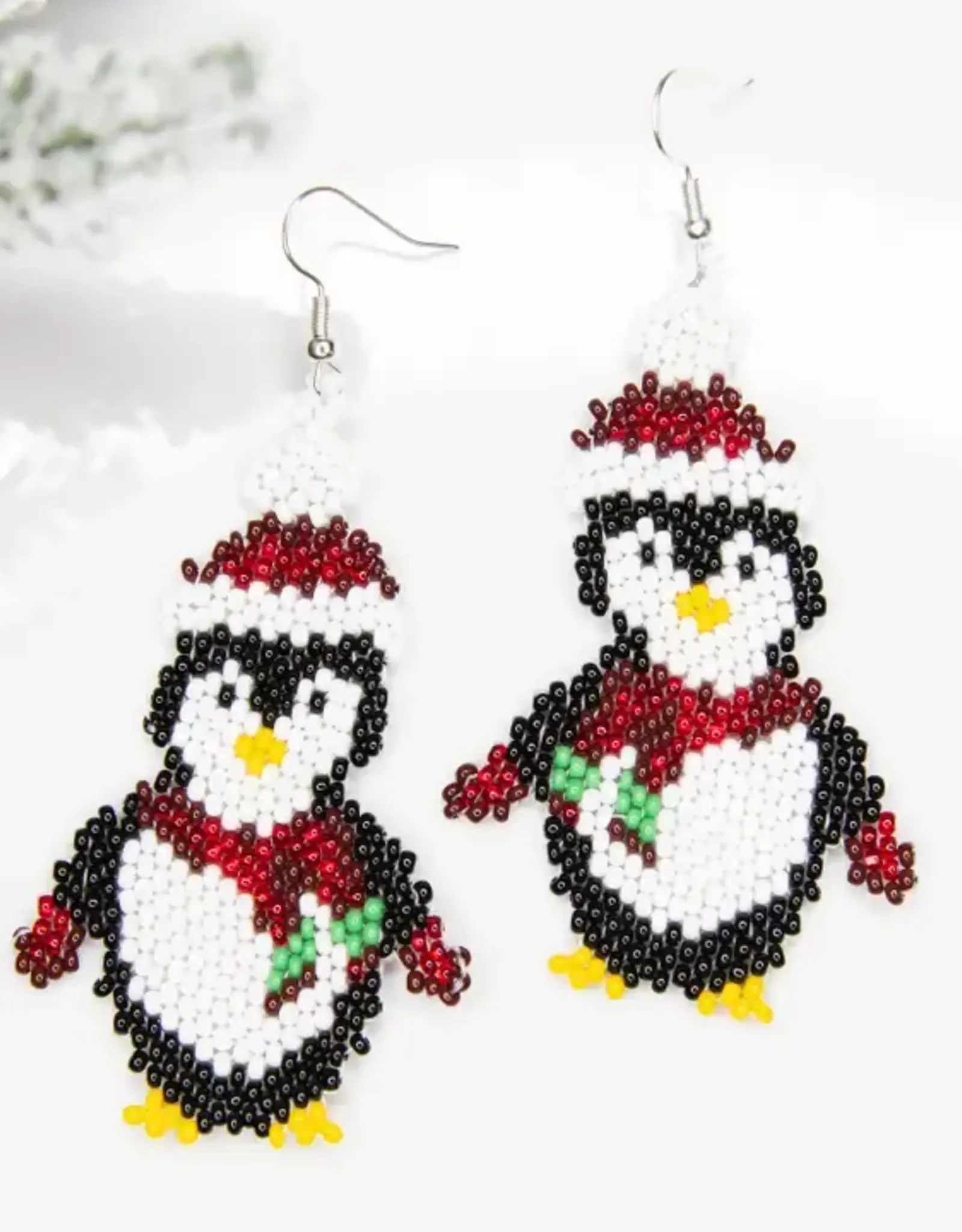 Lucia's Imports Holiday Penguin Earrings