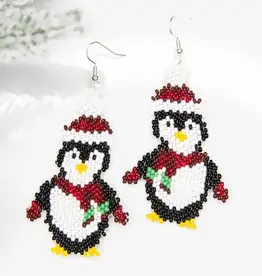 Lucia's Imports Holiday Penguin Earrings