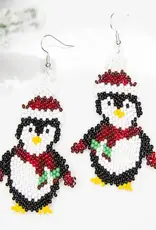 Lucia's Imports Holiday Penguin Earrings