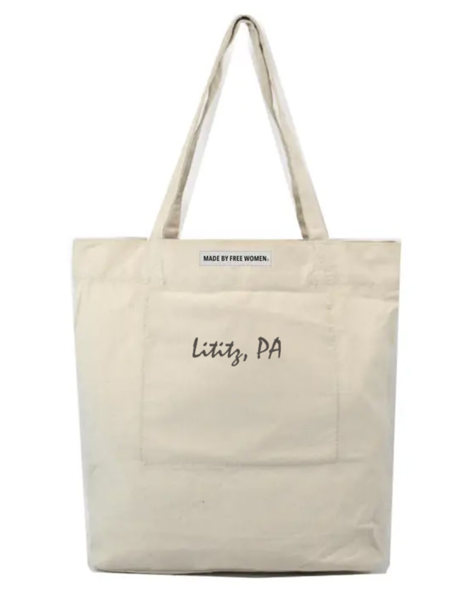 MADE FREE Market Tote with Pocket - Lititz, PA