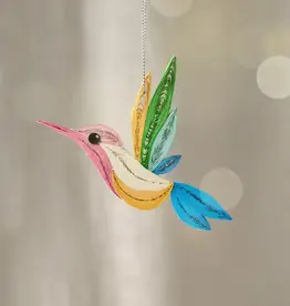 Ten Thousand Villages Chim Quilled Hummingbird Ornament