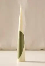 Ten Thousand Villages Esuk Green Palm Wax Cone Candle