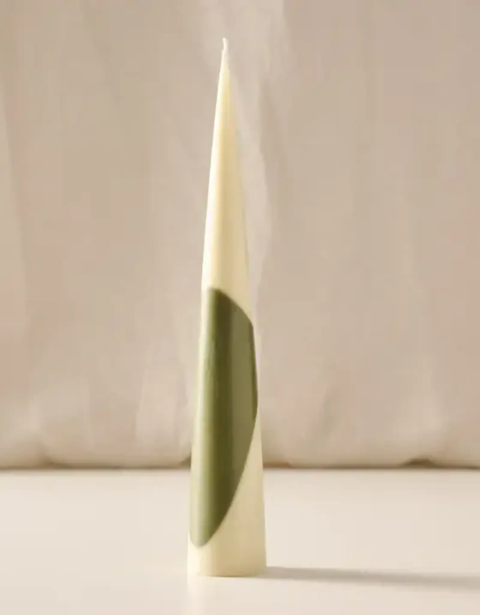 Ten Thousand Villages Esuk Green Palm Wax Cone Candle
