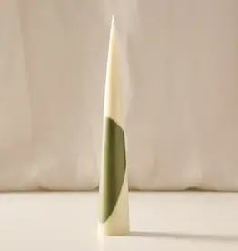 Ten Thousand Villages Esuk Green Palm Wax Cone Candle