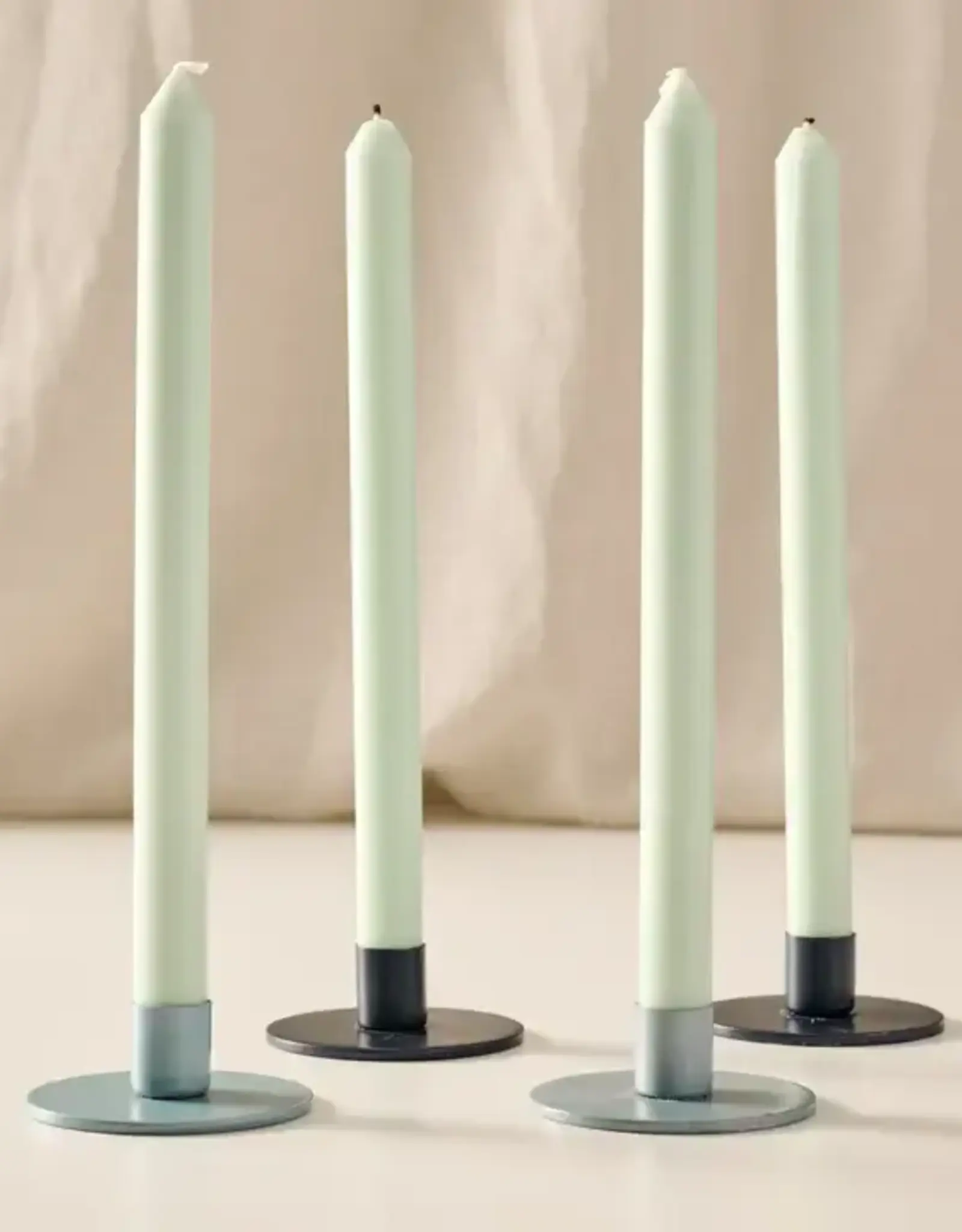 Ten Thousand Villages Anget Sage Palm Wax Taper Candles (Set of 4)