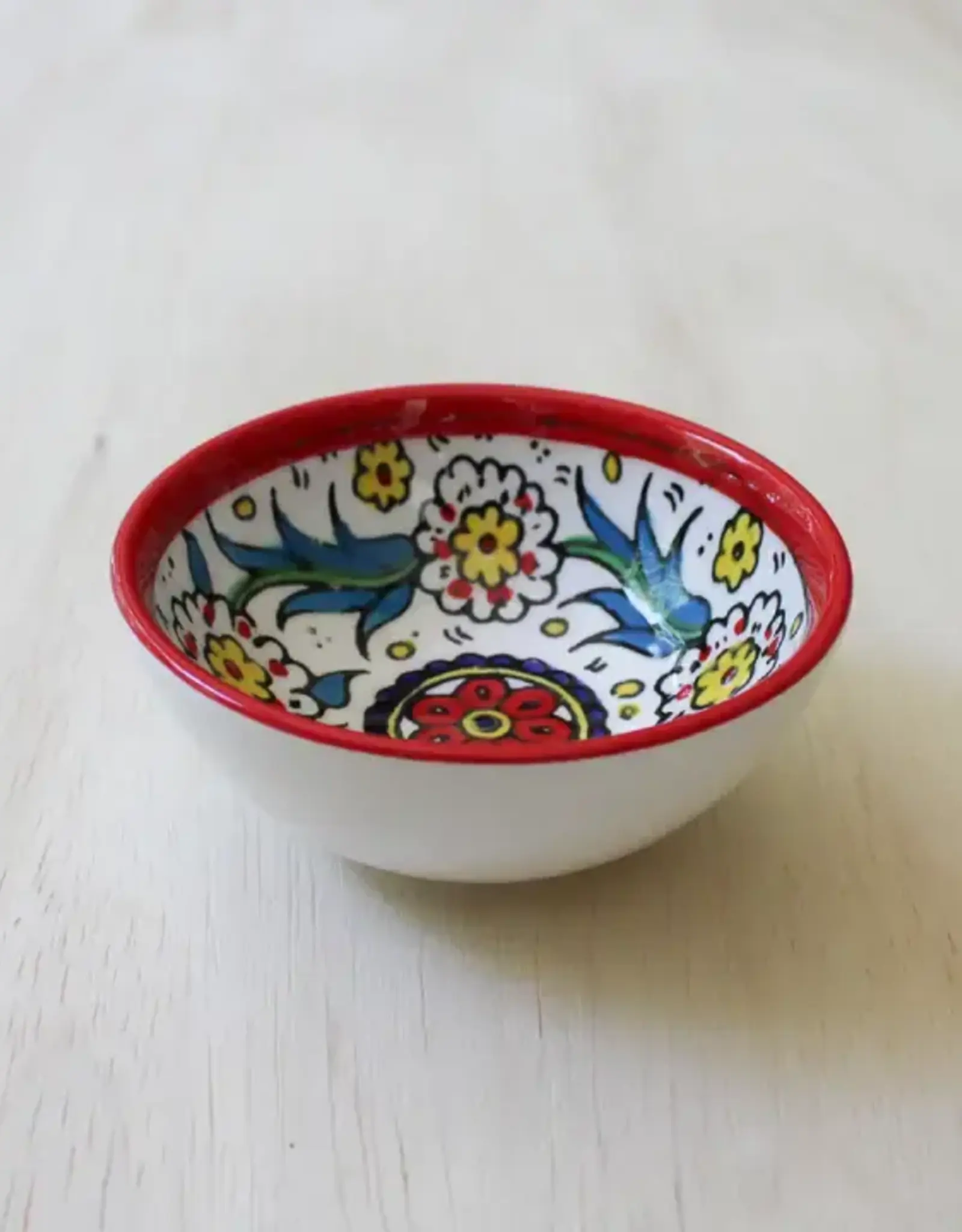 Venture Imports Red Ceramic Bowl