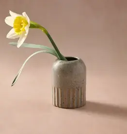 Ten Thousand Villages Sundara Fluted Ceramic Vase