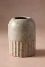 Ten Thousand Villages Sundara Fluted Ceramic Vase