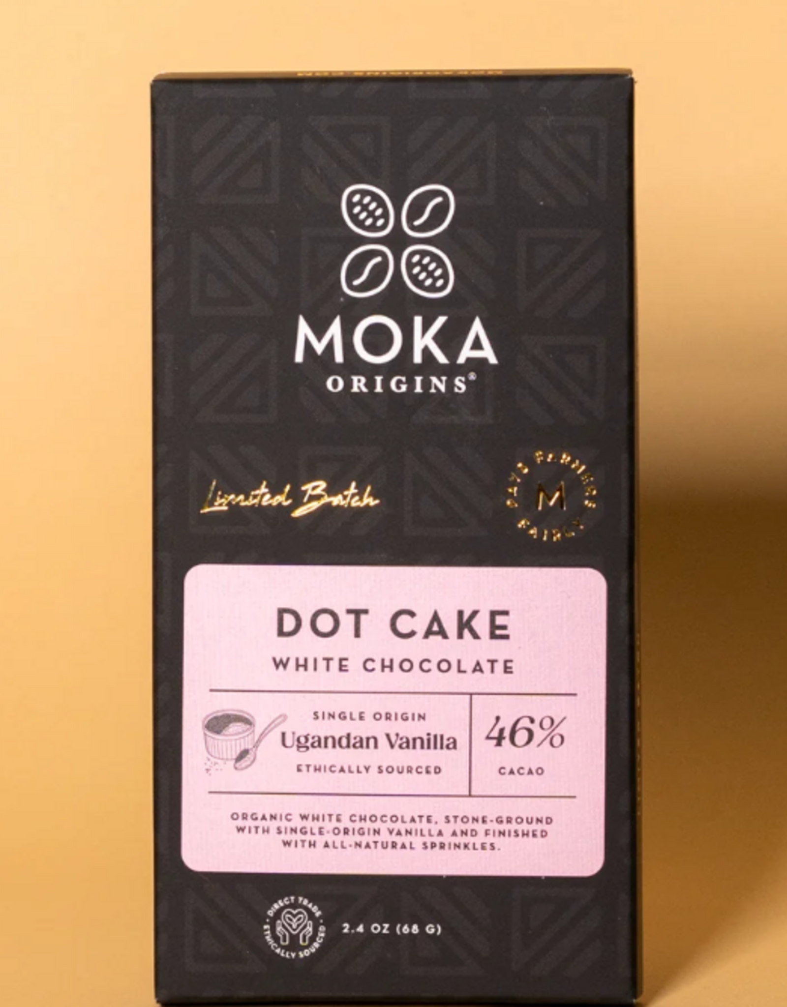 Moka Origins Dot Cake Chocolate Bar 46%