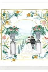 Quilling Card Quilled Tuscan Wedding  Greeting Card