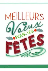 Quilling Card Quilled Holiday Wishes (French) Greeting Card