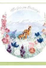 Quilling Card Quilled Mother's Day Meadow (German) Greeting Card
