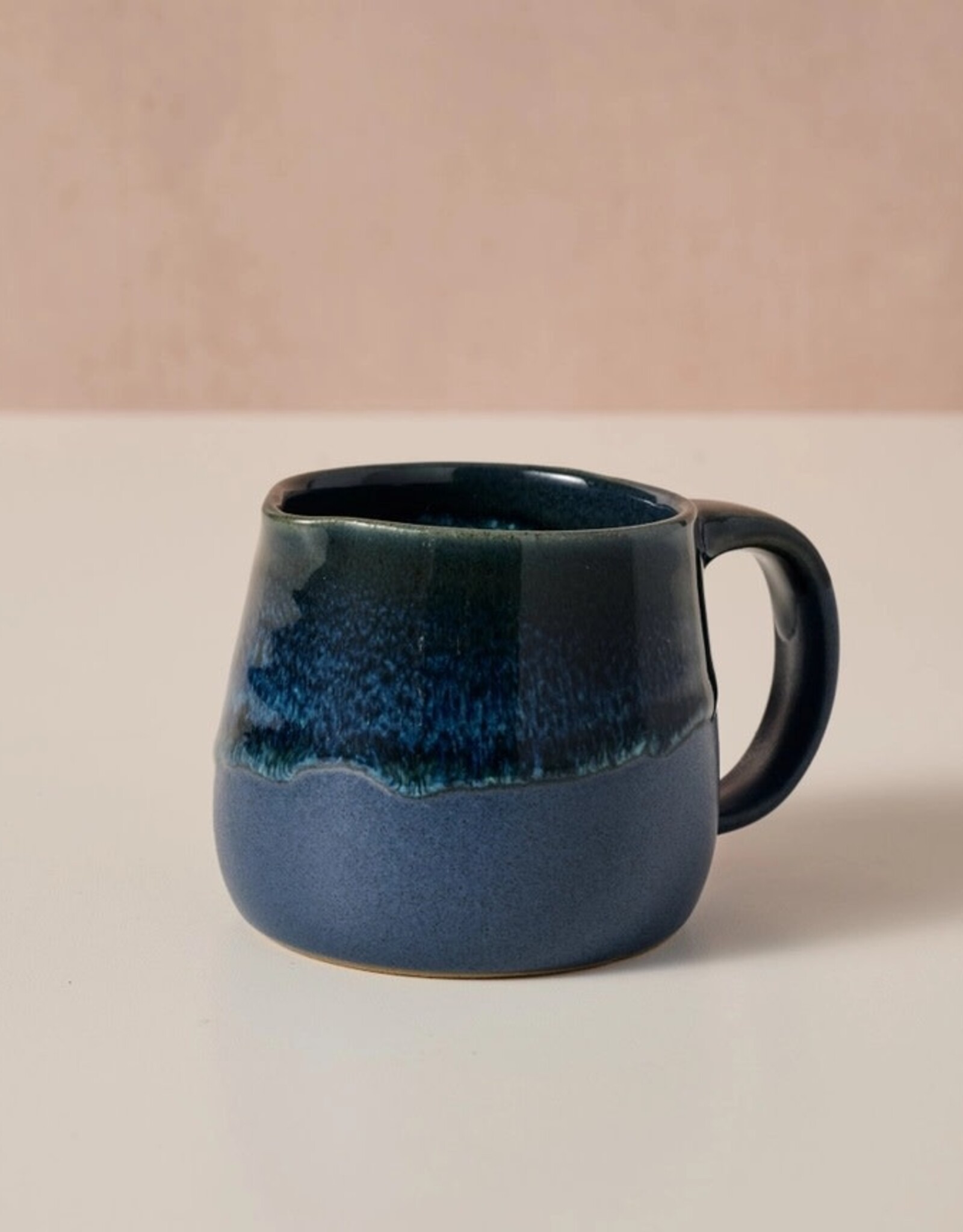 Ten Thousand Villages Jhapa Drip Glaze Cream & Sugar Set/2
