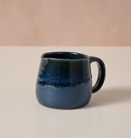 Ten Thousand Villages Jhapa Drip Glaze Cream & Sugar Set/2
