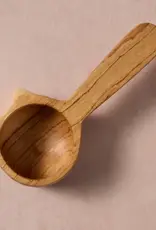 Ten Thousand Villages Kijiko Olive Wood Cat Coffee Scoop