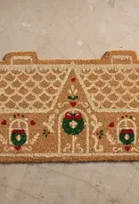 Ten Thousand Villages Garam Coir Gingerbread House Door Mat